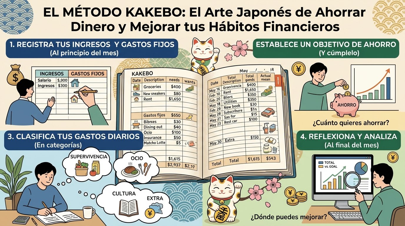 El Método Kakebo: El Arte Japonés de Ahorrar Dinero y Mejorar tus Hábitos Financieros