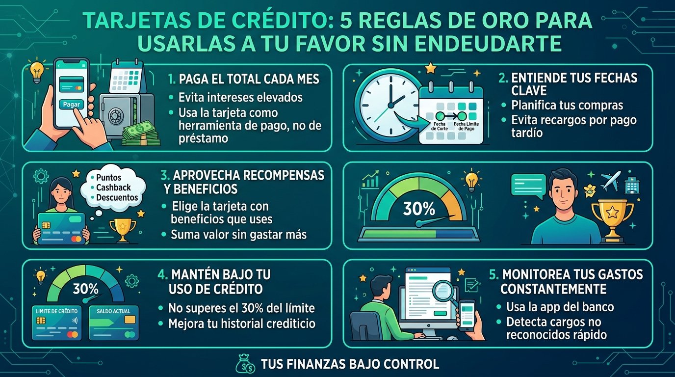 Tarjetas de Crédito: 5 Reglas de Oro para Usarlas a tu Favor sin Endeudarte